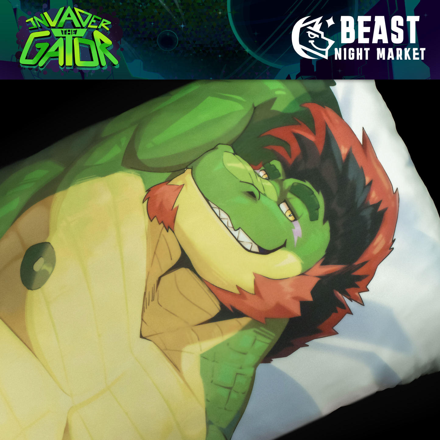 Invader The Gator: Dakimakura