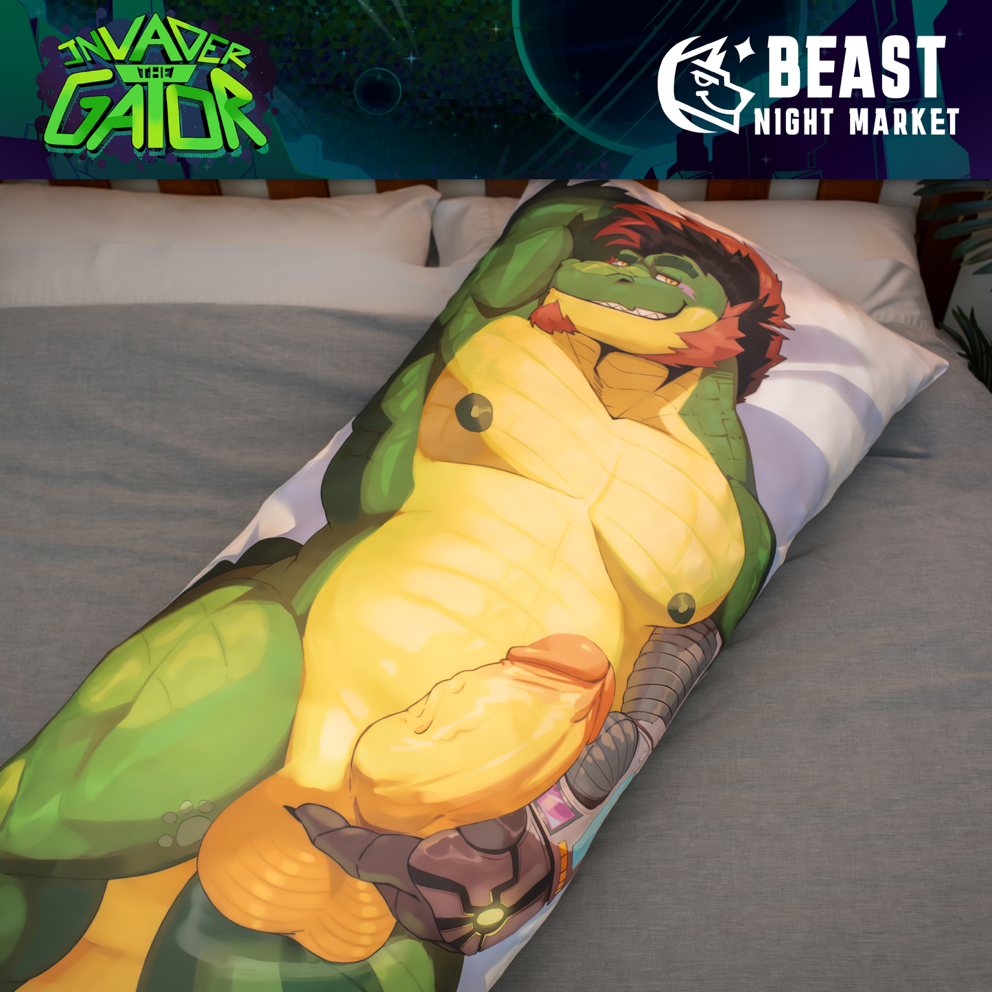 Invader The Gator: Dakimakura