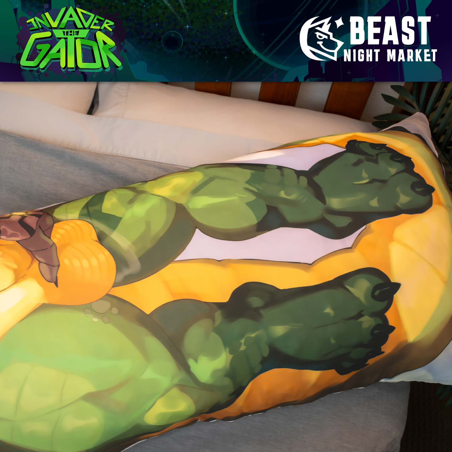 Invader The Gator: Dakimakura